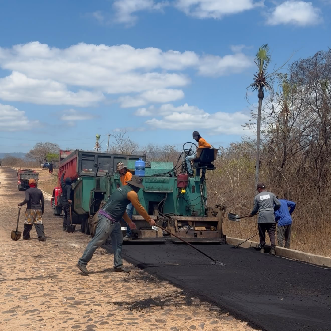 Obra de pavimentação entre Pacujá e Bom Gosto entra em nova etapa