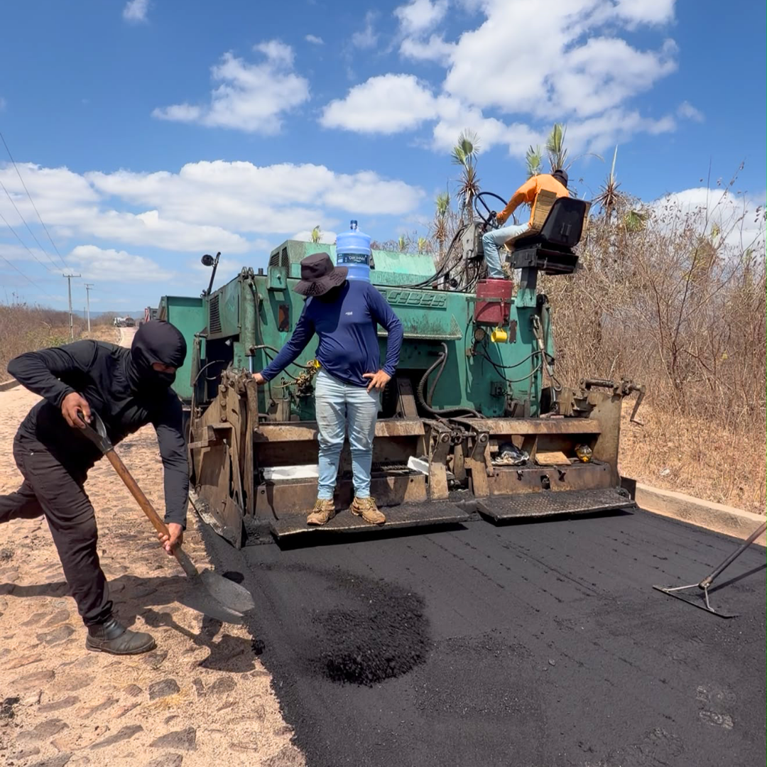 Obra de pavimentação entre Pacujá e Bom Gosto entra em nova etapa