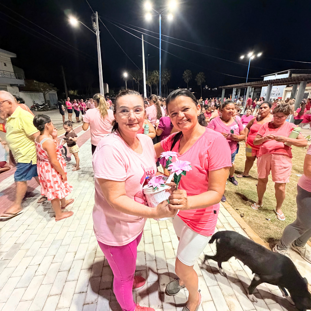 Outubro Rosa mobiliza ações de prevenção e valorização da saúde da mulher em Pacujá