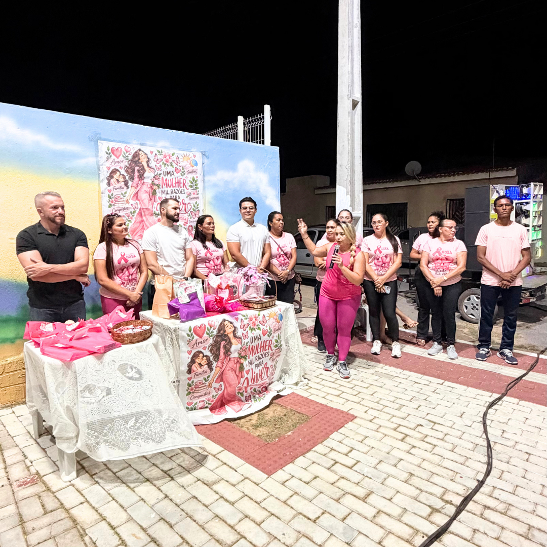 Outubro Rosa mobiliza ações de prevenção e valorização da saúde da mulher em Pacujá