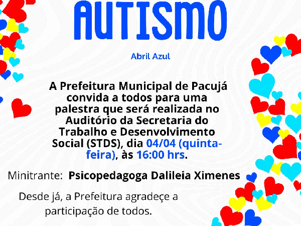 MÊS DE CONSCIENTIZAÇÃO SOBRE O AUTISMO