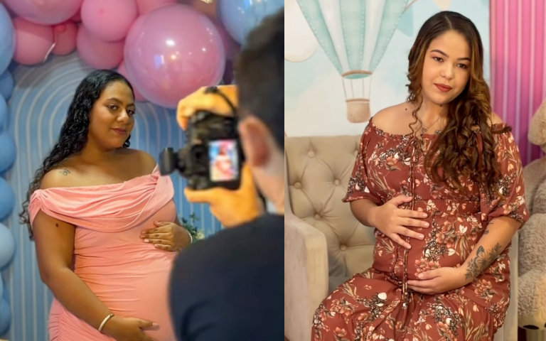Gestantes participam de ensaio fotográfico durante Semana do Bebê em Pacujá